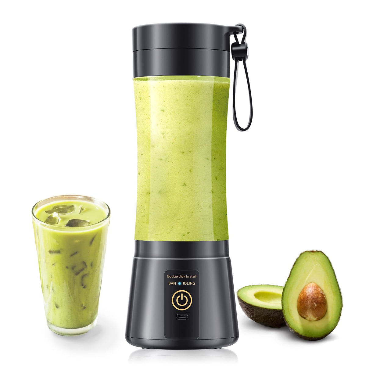 Gardreg cordless portable blender in 12oz cup for on-the-go smoothies