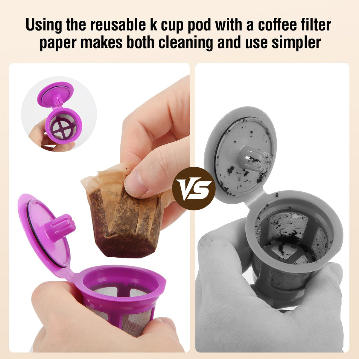GARLIFUR Keurig compatibility image showing 1.0 and 2.0 support.