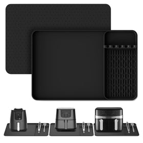 Garolue base mat under appliance protects countertops from heat and scratches