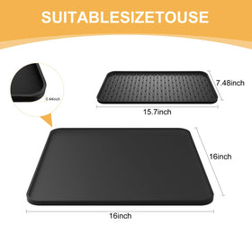 Garolue heat-resistant mat guards counters against heat and scratches.