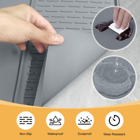 Garolue silicone coffee mat versatile kitchen companion for counters, sinks, and storage.