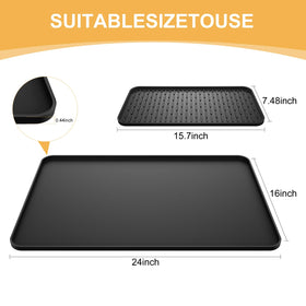 Garolue mat dampens vibrations for quieter coffee making.