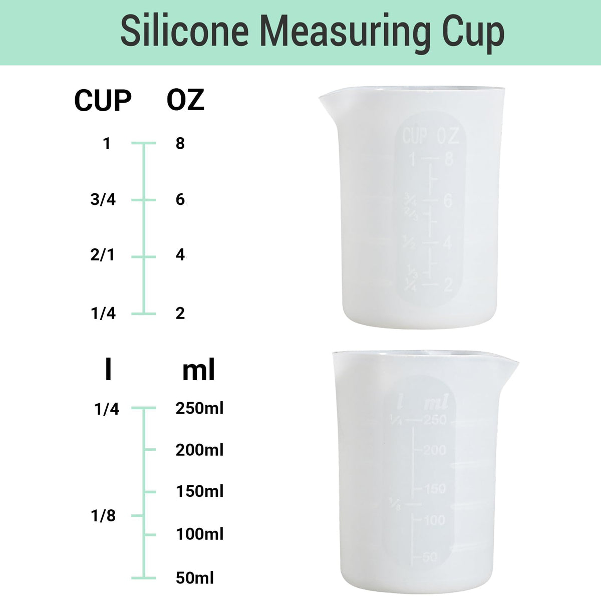 Gartful large nonstick mixing cups ideal for epoxy mixing.