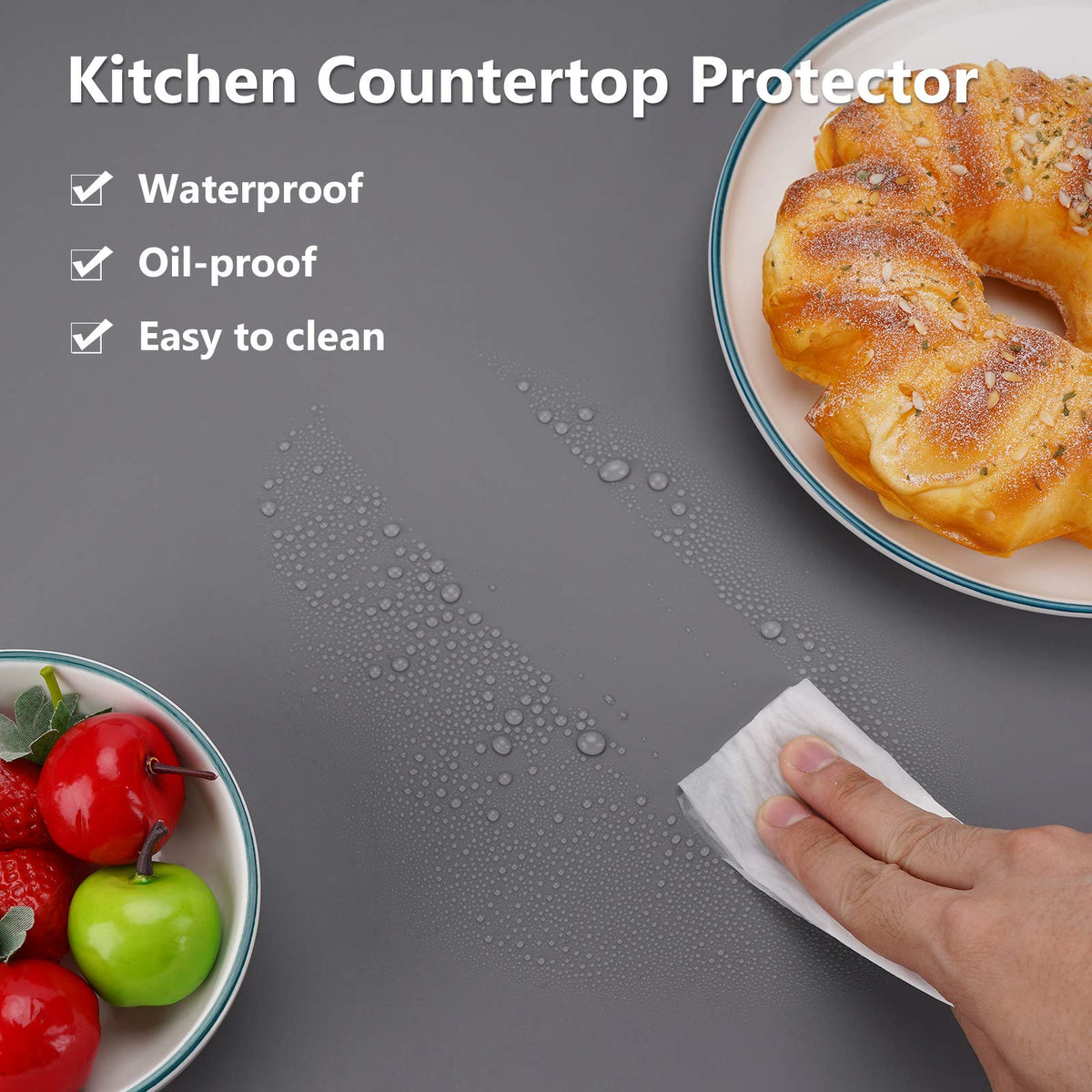 Gartful multipurpose mat serves as placemat and trivet for meals and prep.