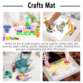 Gartful placemat protects dining surfaces during crafts and meals.