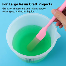 Gartful wide-mouth designs simplify mixing and pouring.
