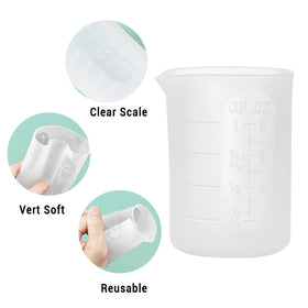 Gartful resin and casting projects ready with versatile silicone cups.
