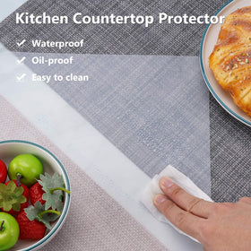 Gartful silicone mat used as placemat for meals.