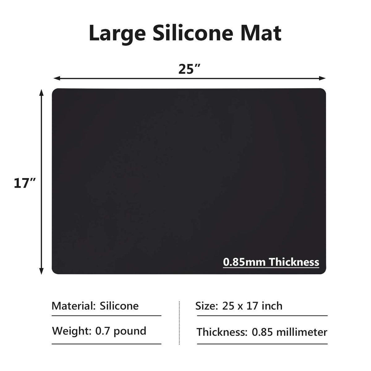 Gartful mat with non-slip bottom keeps appliances stable on counters