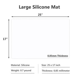 Gartful silicone mat shows non-slip bottom for stable counter placement.