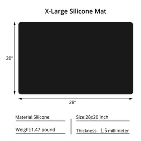 Gartful silicone mat with non-slip bottom keeps appliances secure.