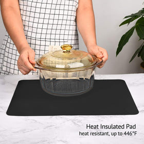 Gartful dish mat catches spills and protects surfaces