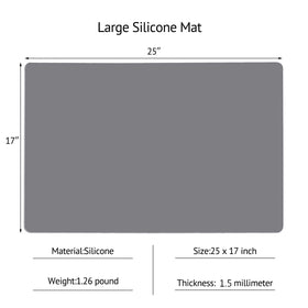 Gartful mat with non-slip bottom stays put during cooking