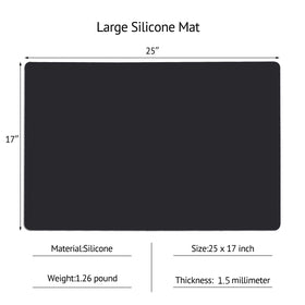 Gartful mat with non-slip bottom stays put on smooth countertops