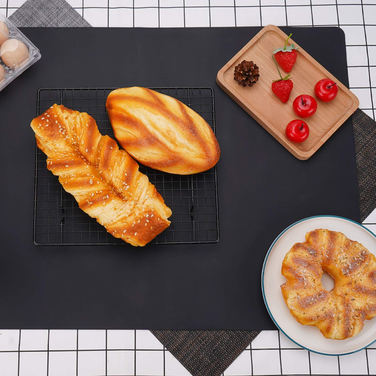 Gartful under-appliance mat reduces heat exposure and surface wear