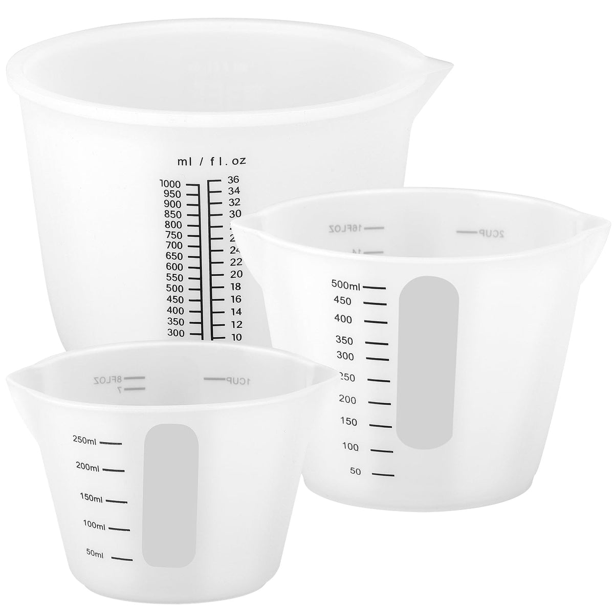 Gartful 1000ml silicone cup with precise scale for large epoxy batches.