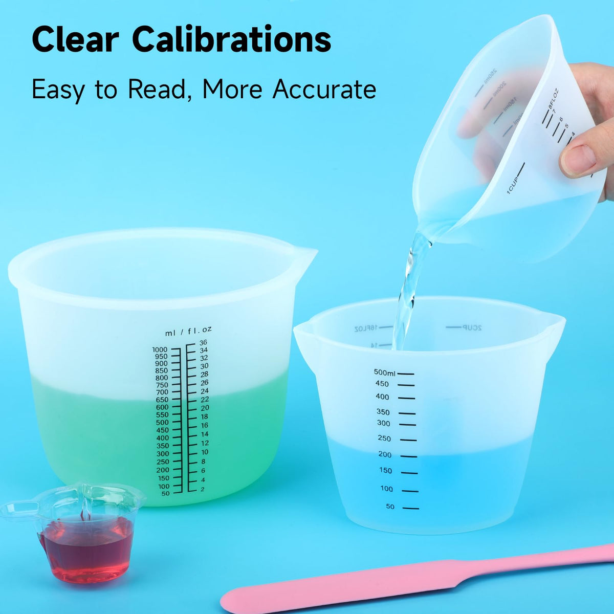 Gartful 250ml graduated cup ideal for small resin batches.
