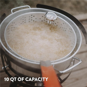 Gas One perforated strainer basket ideal for draining and versatile frying