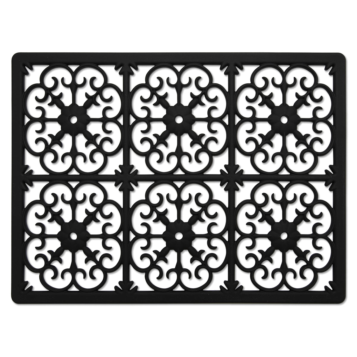 GASARÉ extra-large silicone trivet 16x12 protecting countertops from hot dishes