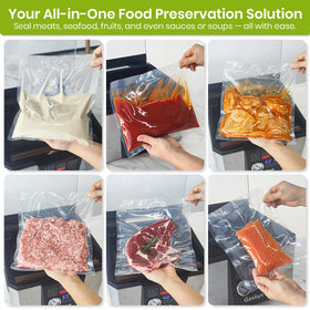 Gasbye Chamber Vacuum Sealer close-up of replaceable sealing bar with double seal.