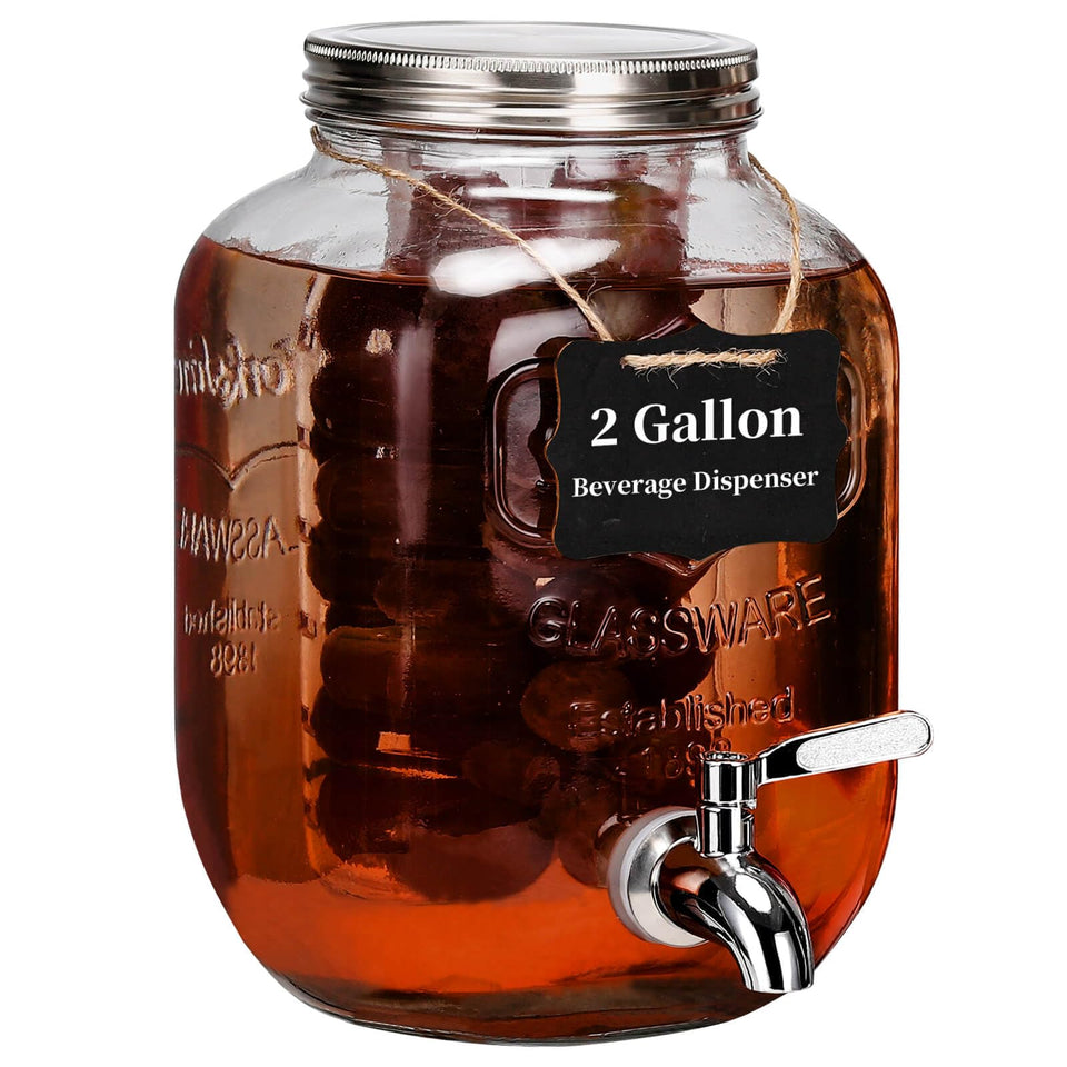 Gasgimos 2-gallon drink dispenser spigot closeup for smooth, leakproof pouring at gatherings.
