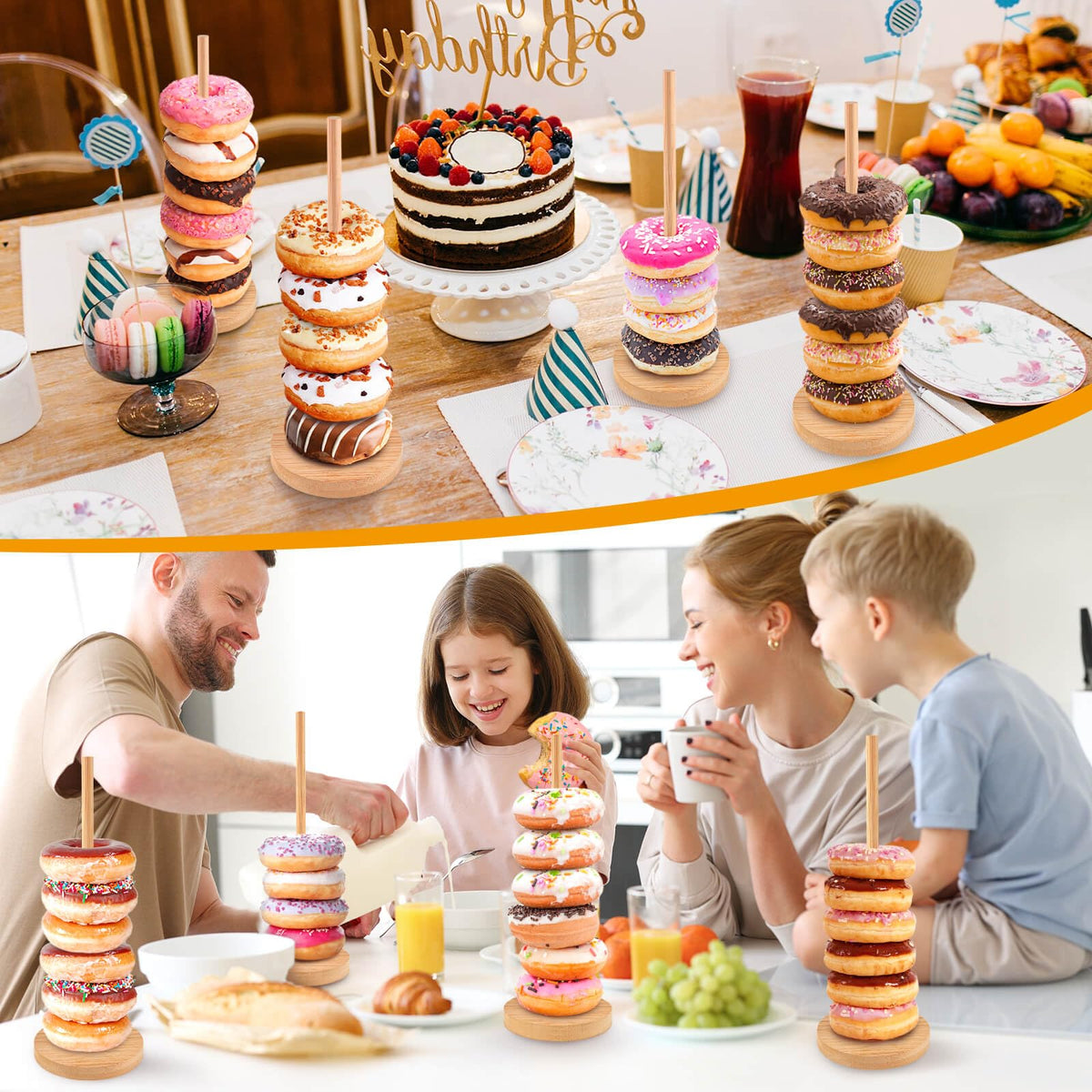 Gasgimos farmhouse donut stand storage friendly design folds away after events