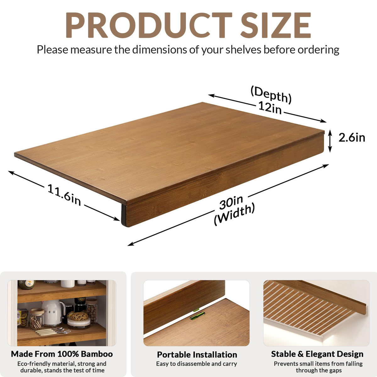 Gashell bamboo texture close-up emphasizes smooth sanding and scratch resistance