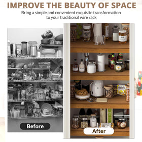 Gashell various sizes fit any wire shelving from small pantries to large storage