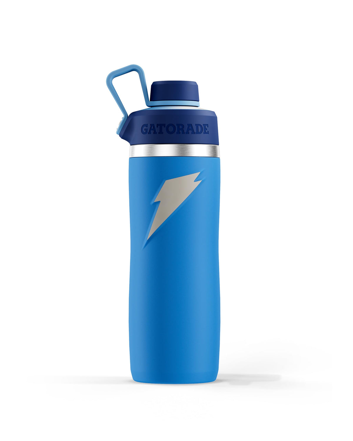 Gatorade Overtime 32oz bottle front view shows durable stainless steel construction for daily hydration