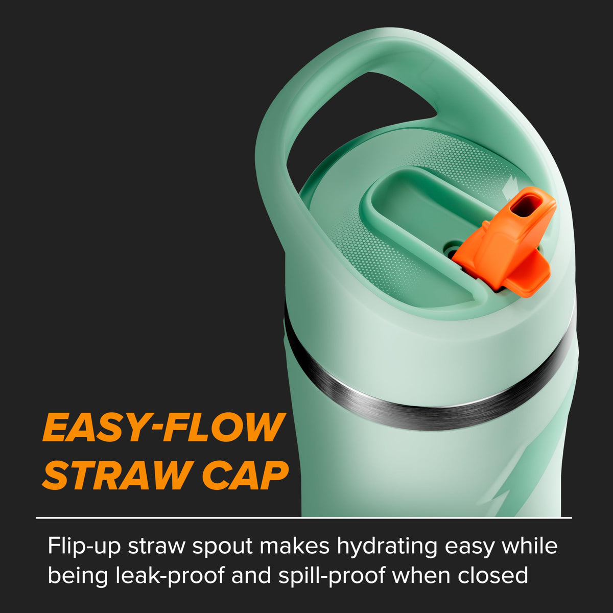 Gatorade Overtime insulated bottle keeps beverages cold for hours