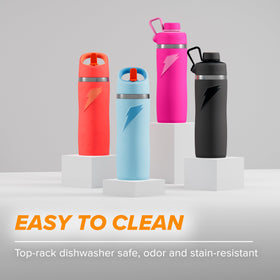 Gatorade Overtime bottle leak-proof screw cap rotates and locks for secure sipping
