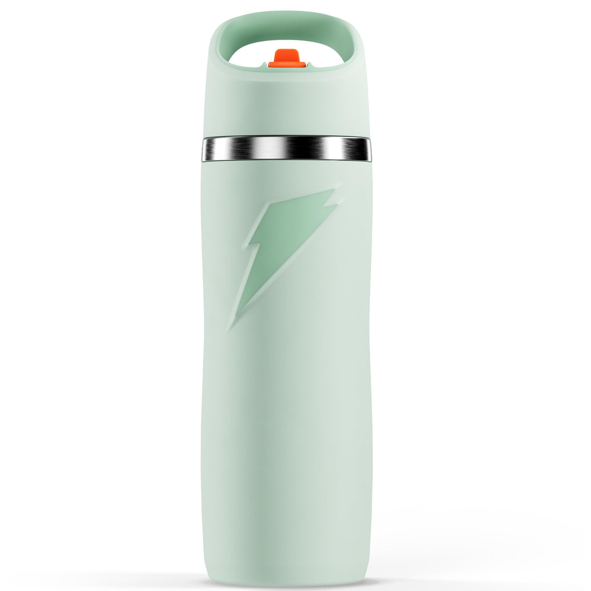 Gatorade Overtime bottle with sage straw cap for easy on-the-go hydration.