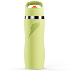 Gatorade Overtime bottle in yellow with straw cap for on-the-go hydration