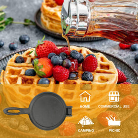 GAQUECY waffle maker easy cleaning and seasoning over time