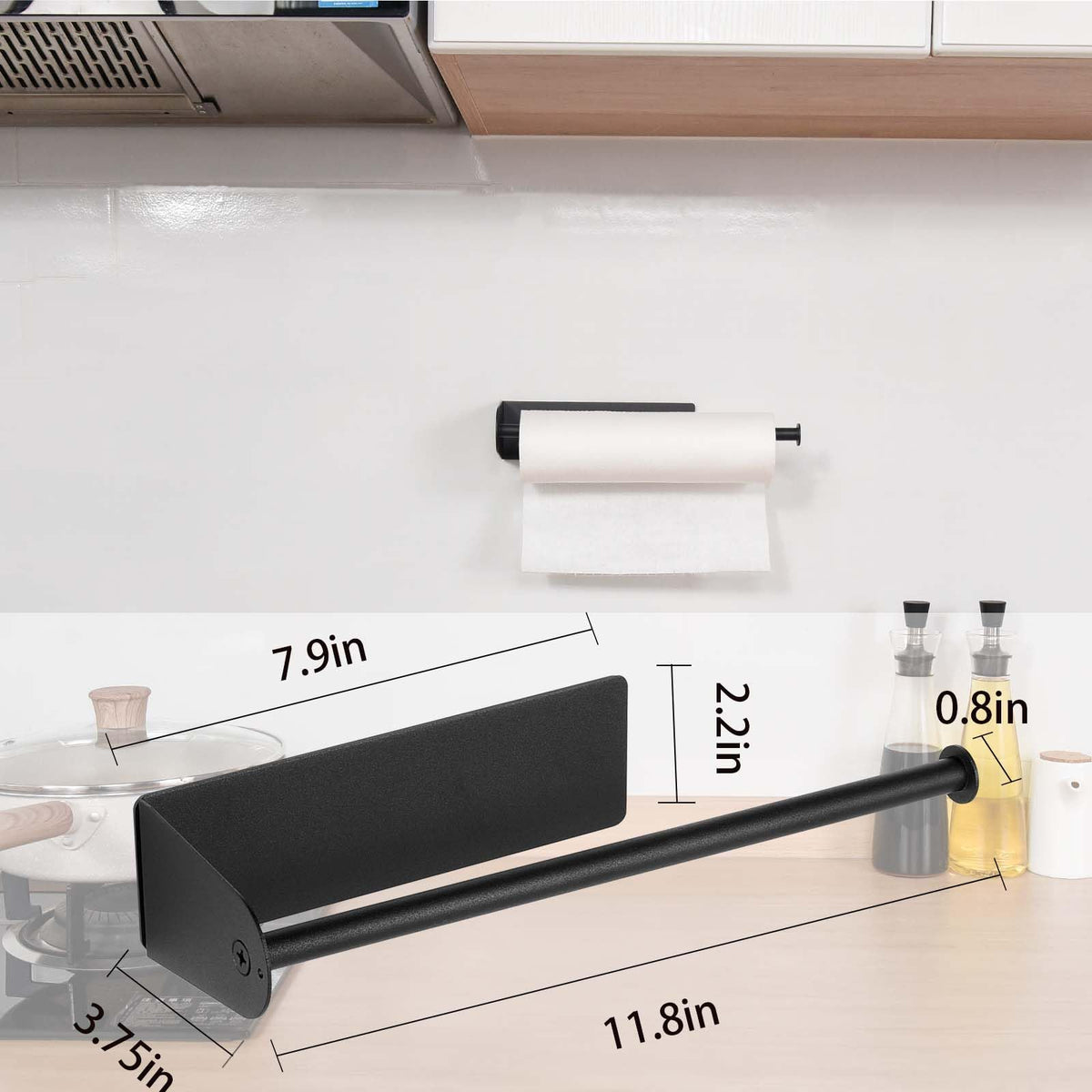 GBESTWOOW versatile mounting for kitchen, fridge, grill, or garage.