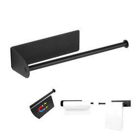 GBESTWOOW paper towel holder with magnetic base for secure, hands-free access.