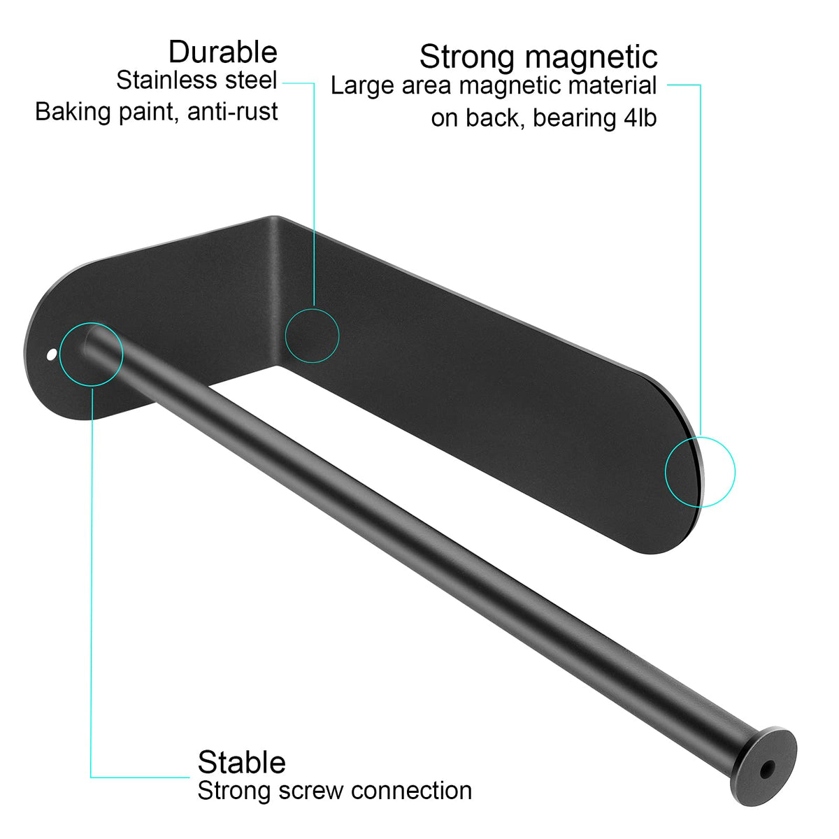 GBESTWOOW rotatable design adapts to tight spaces for easy access.
