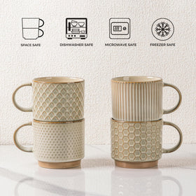 GBhome 12oz mug perfect for lattes cappuccinos and cocoa.