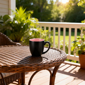 GBhome ceramic mug with glossy interior for easy cleaning