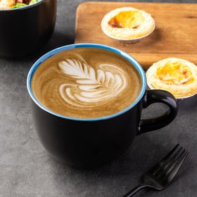 GBhome ceramic 24oz mug demonstrates durability and heat-friendly daily use.