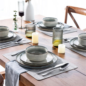GBHOME Green Wheat table setting ready for family meals and entertaining