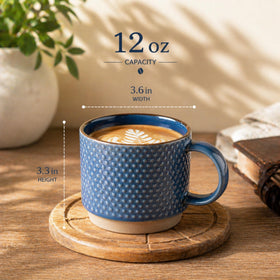 GBHOME mug with inside glaze helps keep coffee stains easy to remove
