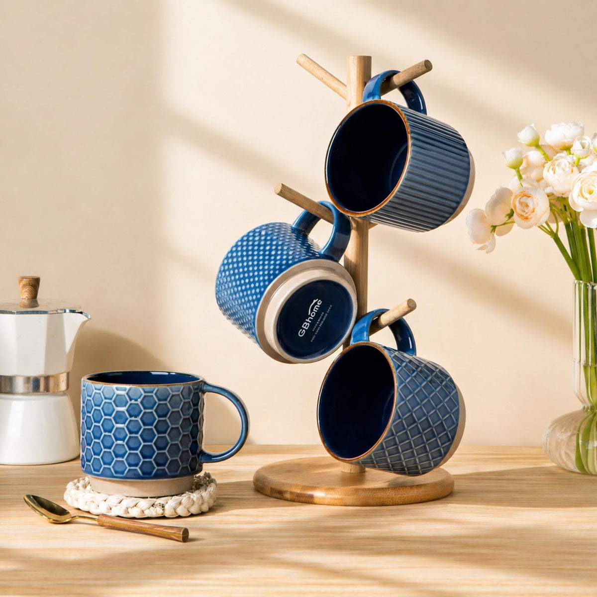 GBHOME mugs suit latte, cappuccino, and cocoa experiences with style