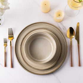 GBhome table setting with cappuccino, elegant and versatile