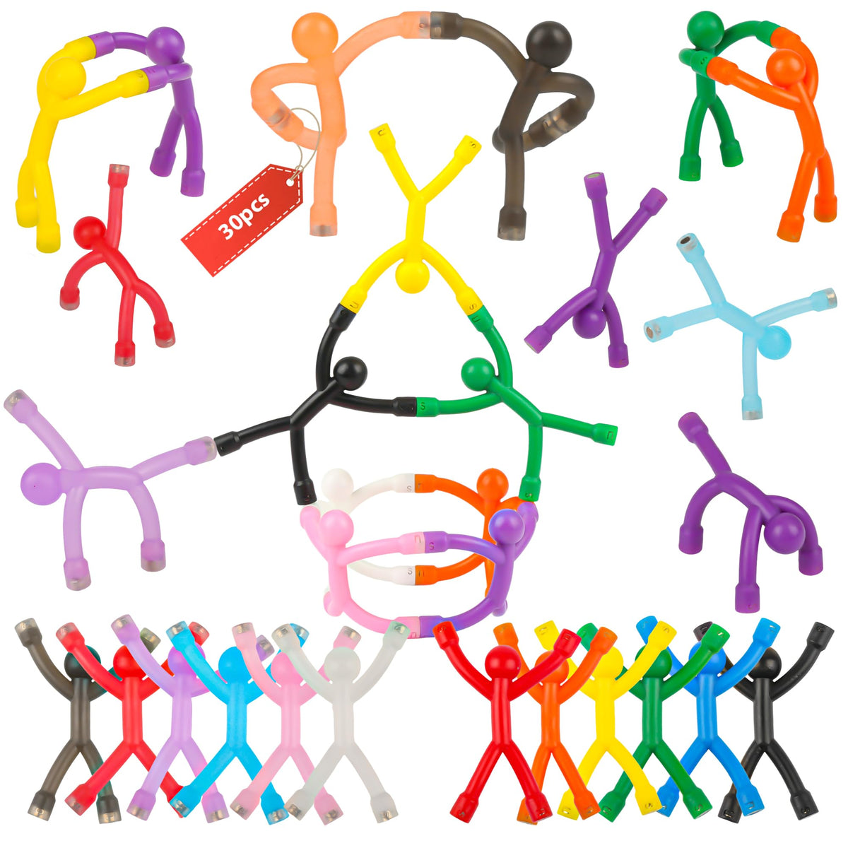 GBYMIUY 30Pcs magnet people set for fridge offers versatile magnetic play and display.