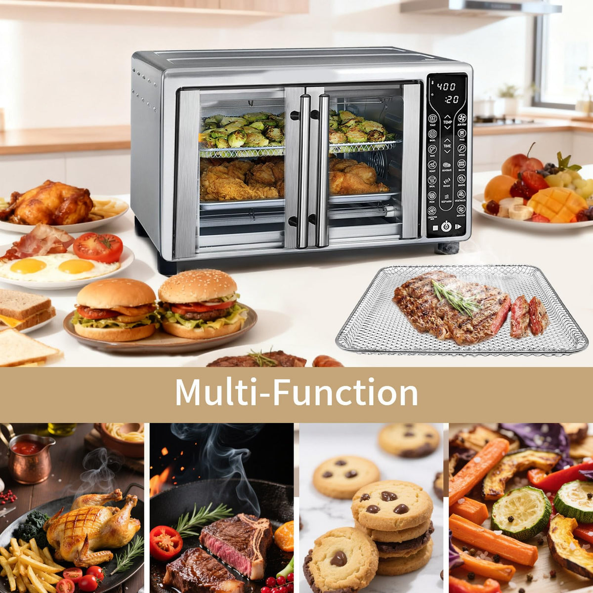 GCQFZ dishwasher-safe parts for easy cleanup