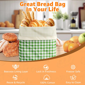 GCTGCT durable beeswax bread bags offer an eco-friendly storage solution.