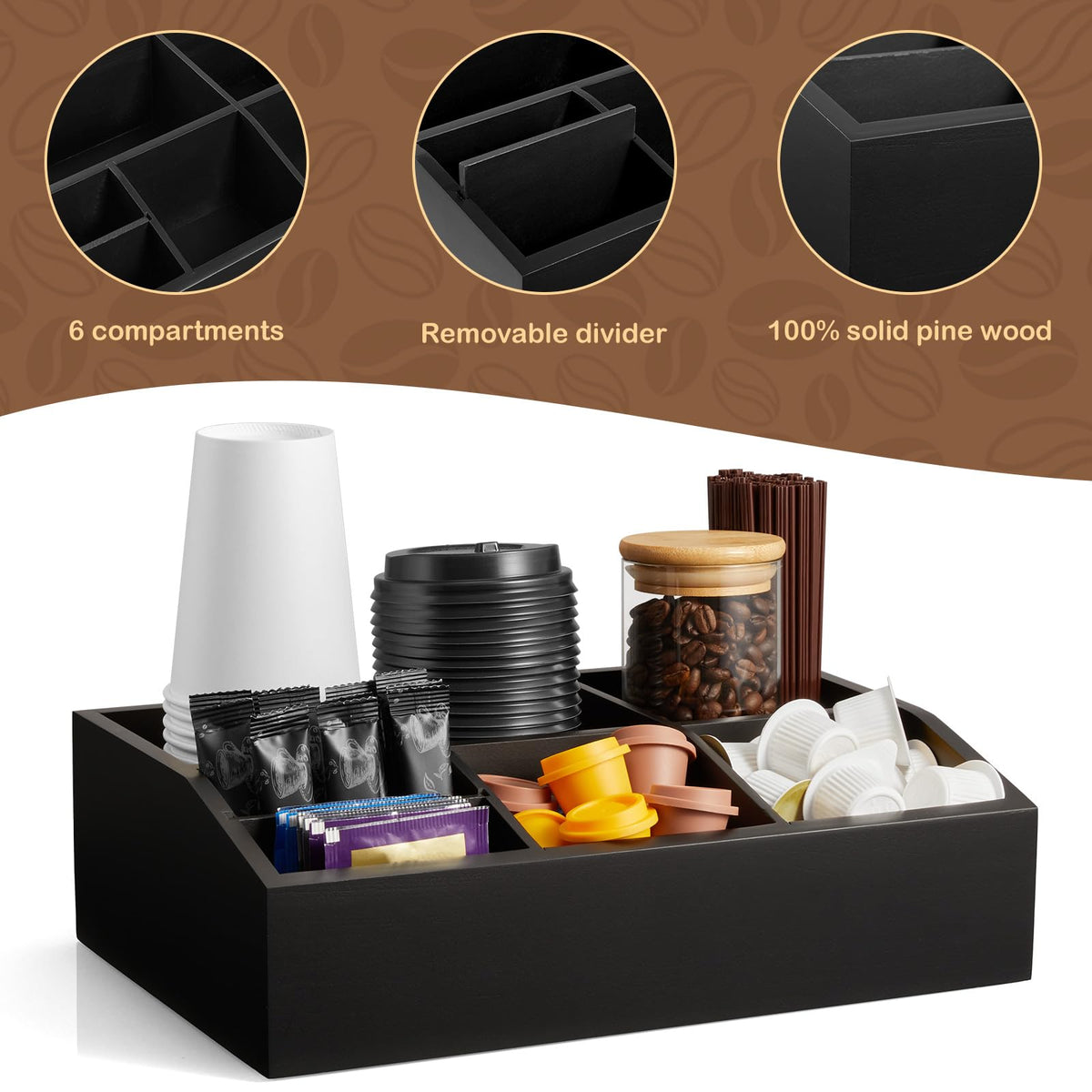 GCWSTJK kitchen spice organization use showcases versatile storage beyond coffee items