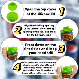 Gdabuzz soda can lid stay fresh design preserves taste after opening.