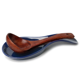 GDCZ navy spoon rest complements modern kitchen color palette